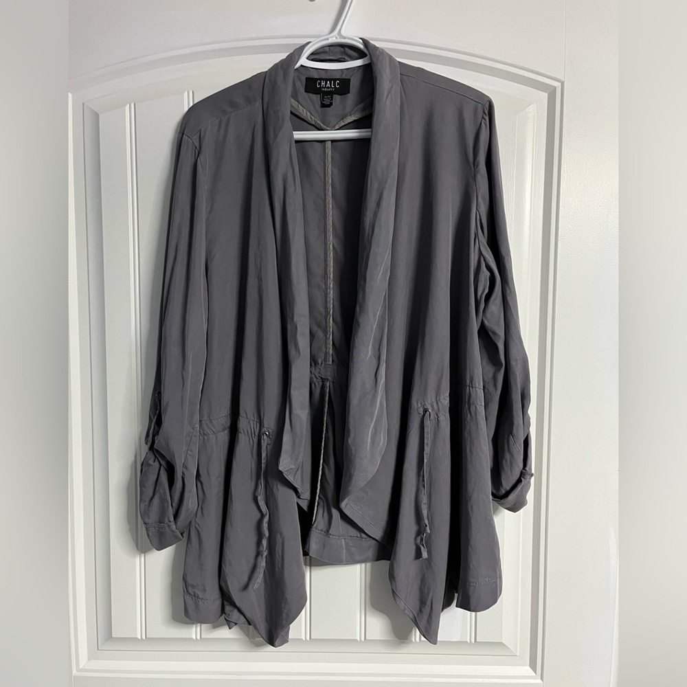 Chalc Gray Open Front‎ Cardigan. Super soft fabric